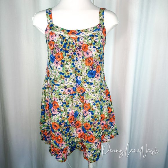 Abel The Label Dresses & Skirts - Anthropologie Abel The Label Floral Tiered Trapeze Dress